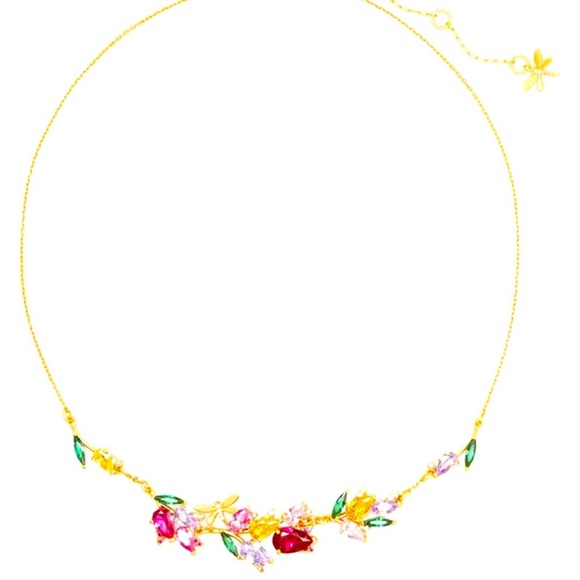 EUC Kate Spade Greenhouse Floral Necklace only wore once - Picture 3 of 5